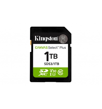 Kingston Canvas Select Plus/SDXC/1TB/UHS-I U3 / Class 10