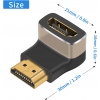 PremiumCord 8K Adaptér spojka HDMI A - HDMI A, F/M, zahnutá do pravého úhlu 90°