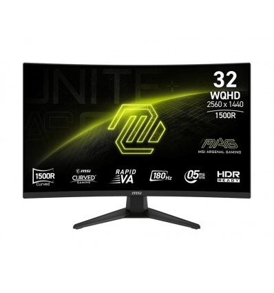 MSI MAG/321CQF E18/31,5"/VA/QHD/180Hz/0,5ms/Černá/2R