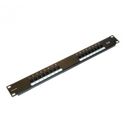 XtendLan Patch panel 19", 16 portů, RJ-45, Cat5e