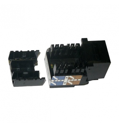 XtendLan Keystone jack RJ45, narážecí, CAT6, UTP, černý