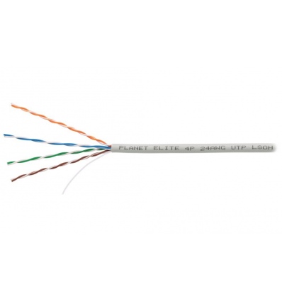 PLANET kabel UTP, drát, 4pár, Cat 5e, LS0H, Planet Elite, Dca, 2404N03, balení 305m, REELEX
