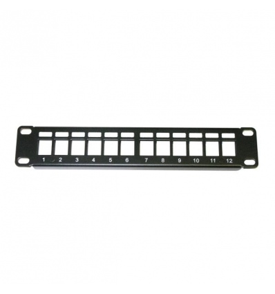 XtendLan Patch panel 10", 12 portů, 1U, neosazený