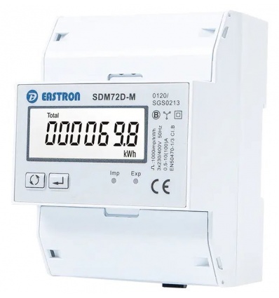 Eastron SDM72D-MID, multifunkční elektroměr, třífázový, 100A
