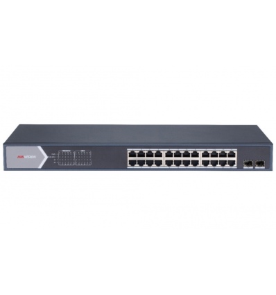 POUŽITÉ - Hikvision DS-3E1526P-SI - Smart managed switch 24x Gb PoE + 2x Gb SFP Uplink, 370W, Super PoE - dosah až 300m