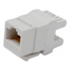 XtendLan Keystone jack RJ45, narážecí, CAT6, UTP, 180°, narážení zezadu