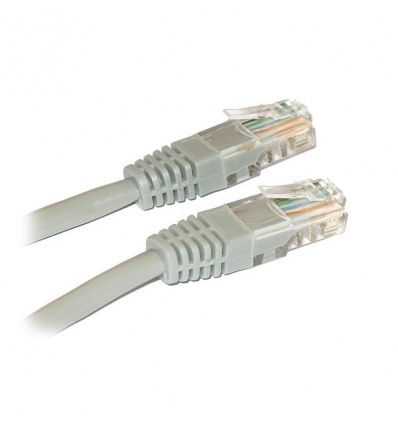 XtendLan Patch kabel Cat 5e UTP 0,25m - šedý
