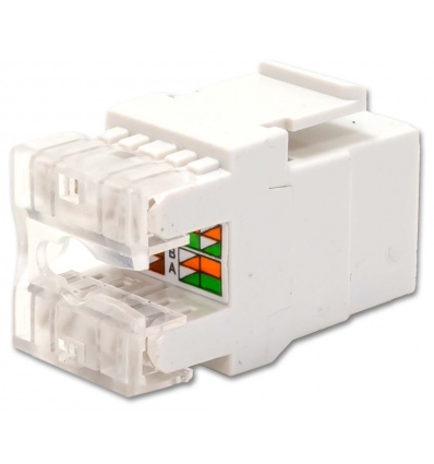XtendLan Keystone jack RJ45, narážecí, CAT5e UTP, 180°, narážení zezadu