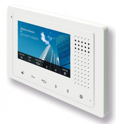 OPRAVENÉ - POUŽITÉ - Bytový monitor pro D2, barevné TFT 4,3", dotyk.tlačítka, 2-drát, tenký profil