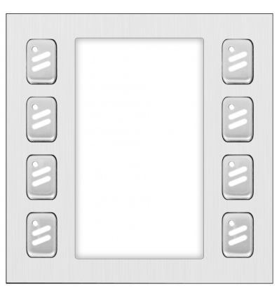 XtendLan modul 8x tlačítko mechanické dvouřadé (DPC-IP81 a DPC-D281)