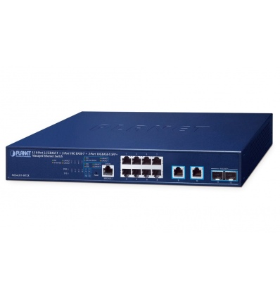 Planet MGS-6311-10T2X L3 switch, 8x2,5Gb, 2x10Gb, 2x10Gb SFP+