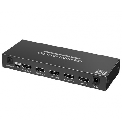 XtendLan HDMI distribucní rozbocovac, 1 vstup / 4 výstupy, 8k@60Hz