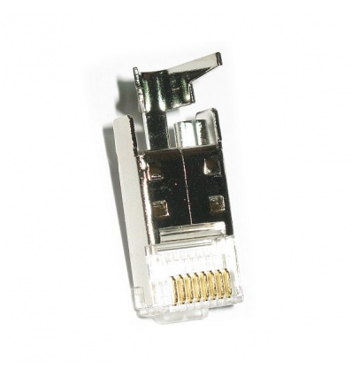 XtendLan Konektor STP RJ-45 CAT6 s lisovacím klipem