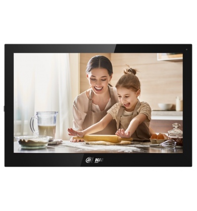 Dahua Bytový monitor IP/ touch 10" 1024x600/ Ethernet+WiFi/ PoE 802.3af/ paměť/ CZ menu/ Android/ černý