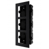 Hikvision DS-KD-ACF3/Black BV - 3-rámeček interkomu pro zápustnou montáž, černý