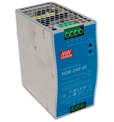 Planet PWR-240-48 průmyslový zdroj na DIN lištu, nastavitelný 48-56V DC, 240W