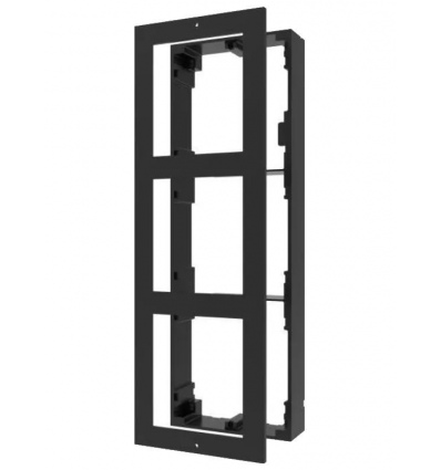 Hikvision DS-KD-ACW3/BLACK - 3-rámeček interkomu pro povrchovou montáž černý