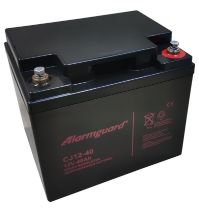 ALARMGUARD CJ12-40 Bezúdržbový olověný akumulátor 12V, kapacita 40Ah, životnost 5 let
