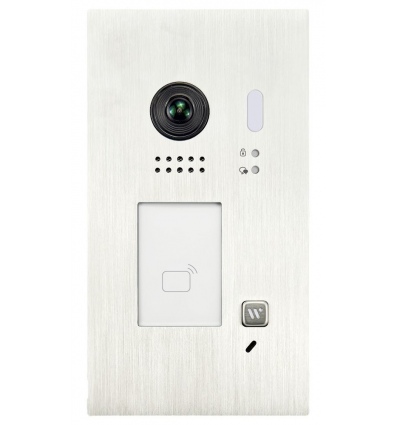 XtendLan Dveřní stanice Digital 2-drát/ 1x zvonek/ 2Mpix 170st/ IR/ dual RFID 125kHz a 13,56MHz/ zápustná montáž
