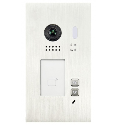 XtendLan Dveřní stanice Digital 2-drát/ 2x zvonek/ 2Mpix 170st/ IR/ dual RFID 125kHz a 13,56MHz/ zápustná montáž