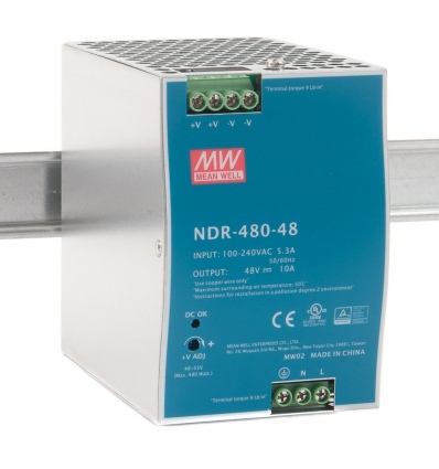 MEANWELL průmyslový napájecí zdroj MeanWell NDR-480-48 480W, 48V