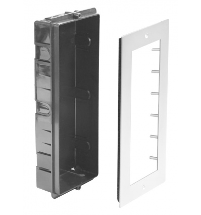 XtendLan rámeček zapuštěný pro 3 moduly (DPC-D2D81 a DPC-D281)