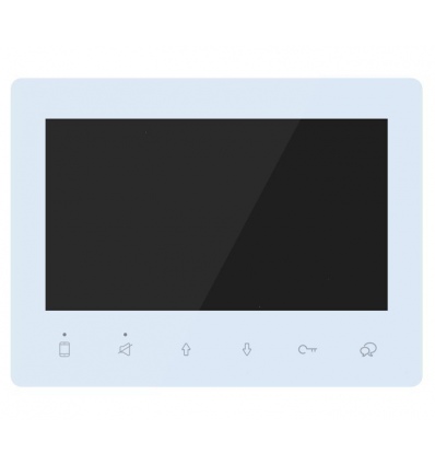 ROZBALENÉ - XtendLan Bytový monitor 2-drát D2/ LCD 7" 800x480/ dotyková tlačítka/ CZ menu/ bílý/ tenký 14mm