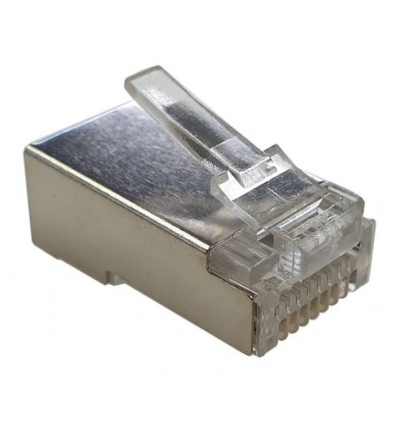 XtendLan Konektor RJ45 CAT5e, STP, EZ type, drát 50u, balení 100ks