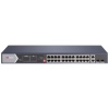 Hikvision DS-3E0528HP-E - Full Gb switch 24x PoE (4x HI-PoE), 2x uplink RJ-45 + 2x uplink SFP, 370W, dosah až 300m