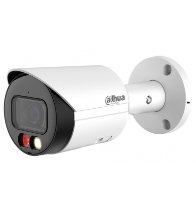 Dahua IPC Lite 8Mpix 20fps Full-Color/ bullet/ 2,8mm (111st)/ WDR/ IR+white 30m/ mikrofon/ SMD+