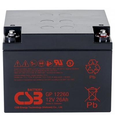CSB Pb záložní akumulátor CSB GP12260l, 12V, 26Ah