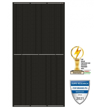 Solarmi solární panel Amerisolar Mono 550 Wp černý 144 článků, AS-7M144-HC, (MPPT 42V)