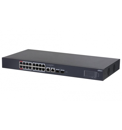 Dahua PoE switch 18x 1Gb + 2x SFP, PoE 802.3af/at/bt/Hi-PoE 135W, cloud správa