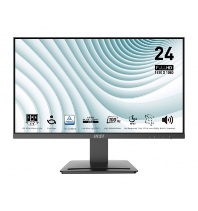 MSI Pro/MP243X/23,8"/IPS/FHD/100Hz/4ms/Černá/2R