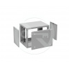 Rozvaděč nástěnný GrandN Duo 9U 450mm, dveře plech, RAL7035, GrandND-9U-645-21-G