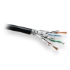 PLANET kabel SFTP, drát, Cat 6A, 4p, 500MHz, PE venkovní, stíněný každý pár, Planet Elite, černý, Dca, balení 500m