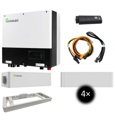 Growatt hybridní asymetrický set s výkonem 10kW a LFP baterie 10kWh s BMS