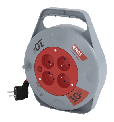 EMOS PVC Naviják 4z/10m 1,0mm, IP20