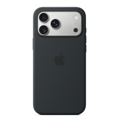iPhone 17 Pro Max Silicone Case with MS – Black