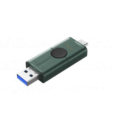 DataTraveler Duo G2/256GB/USB 3.2/USB-A + USB-C/Zelená