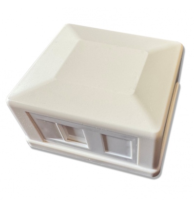 Neosazená zásuvka na omítku pro 1 keystone protiprachová