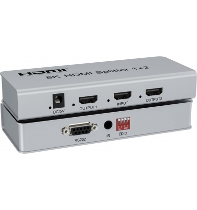 PremiumCord HDMI 2.1 splitter 1-2 porty