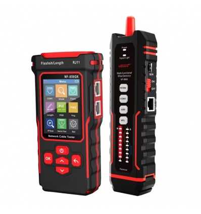 W-Star Tester kabelů RJ45 WSNF-859GK, VFL, RJ45/RJ11, POE, PING, IP Scan, délka UTP