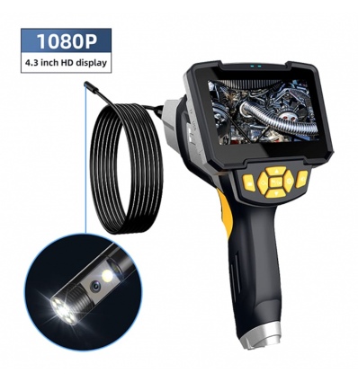 W-Star Endoskopická kamera WSNF112D-5, 1080P HD 4,3" LCD, duální sonda 8mm, 5m, polotvrdý