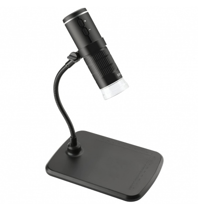 W-Star Digitální WiFi mikroskop WSF210, FHD 1000x, přísvit stojan černá Android, Win, Mac