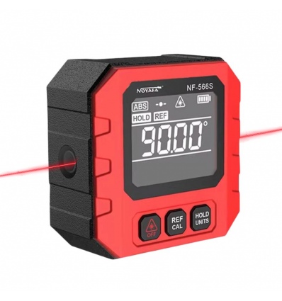 W-Star Digitální úhloměr WSNF566S, laser, magnet, 4x90°, stupně, %, mm/m