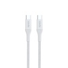 Epico Braided PD Cable 2m USB-C to USB-C - bílá