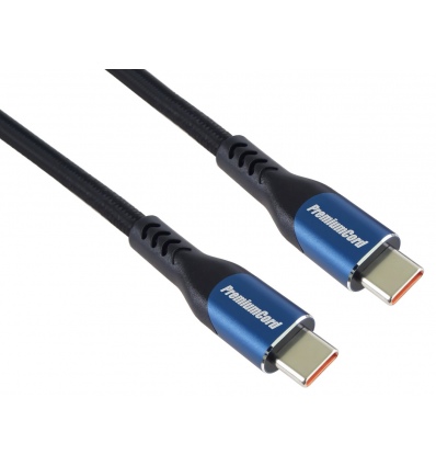 PremiumCord USB-C kabel, 2m/5A/100W/20Gbits