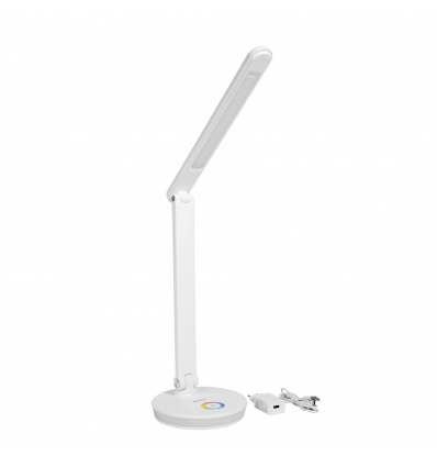 Platinet PDL400RGBW stolní LED lampa 12W stmívatelná, dotykové ovládání, USB port, bílá