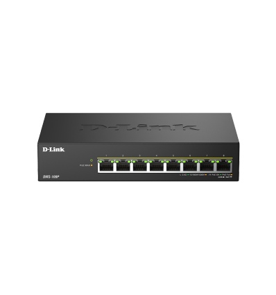 D-Link DMS-108P/E, 8x 2.5G PoE, Unmanaged Switch, Metal